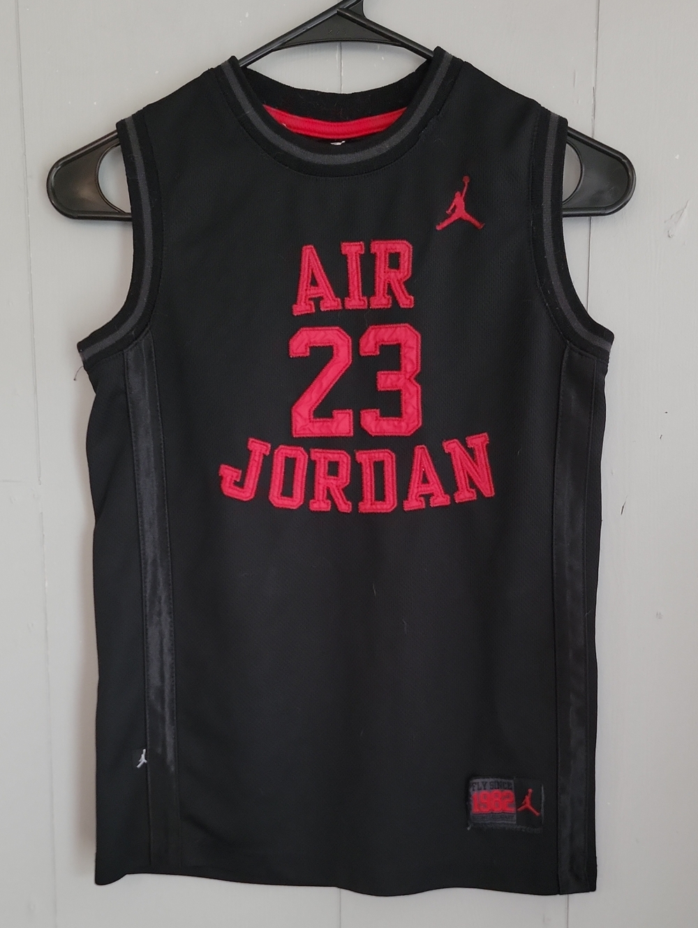 Jordan Boys Basketball Jersey Medium Black #23 Tank Top
